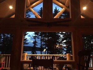 Interior - Outstanding Oceanfront Log Home near Acadia National Park (Gouldsboro)