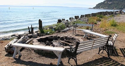 South Whidbey canal front, sauna intérieur, jacuzzi; plage communautaire, kayaks!