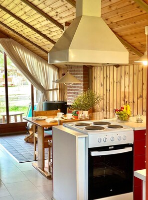 Fridge, microwave, oven, stovetop - Pure relaxation: Holidays with children and dogs in nature (Gartow)