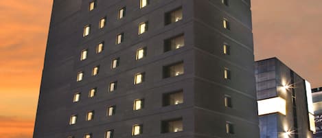 Front of property – evening/night