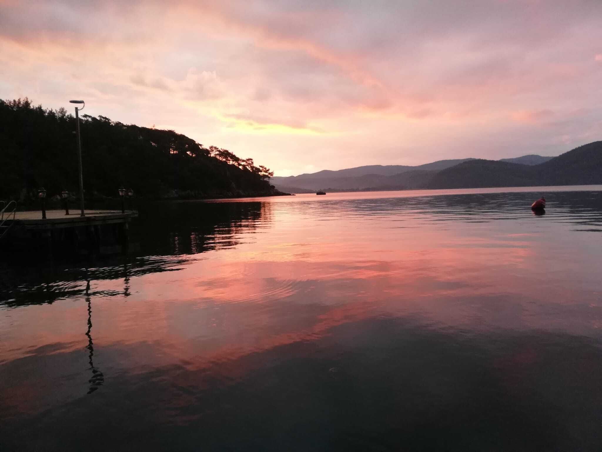 private beach, kayaking