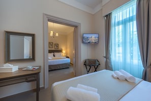 Deluxe Quadruple Room, 2 Bedrooms, City View | Premium bedding, in-room safe, desk, blackout drapes - Palladian Home (Athens)