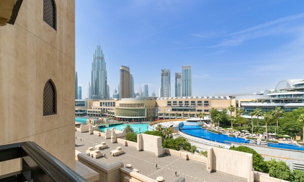 Comfort Apartment, 1 Bedroom, City View | Balcony view - Dream Inn Dubai - Arabian Old Town (Dubai)