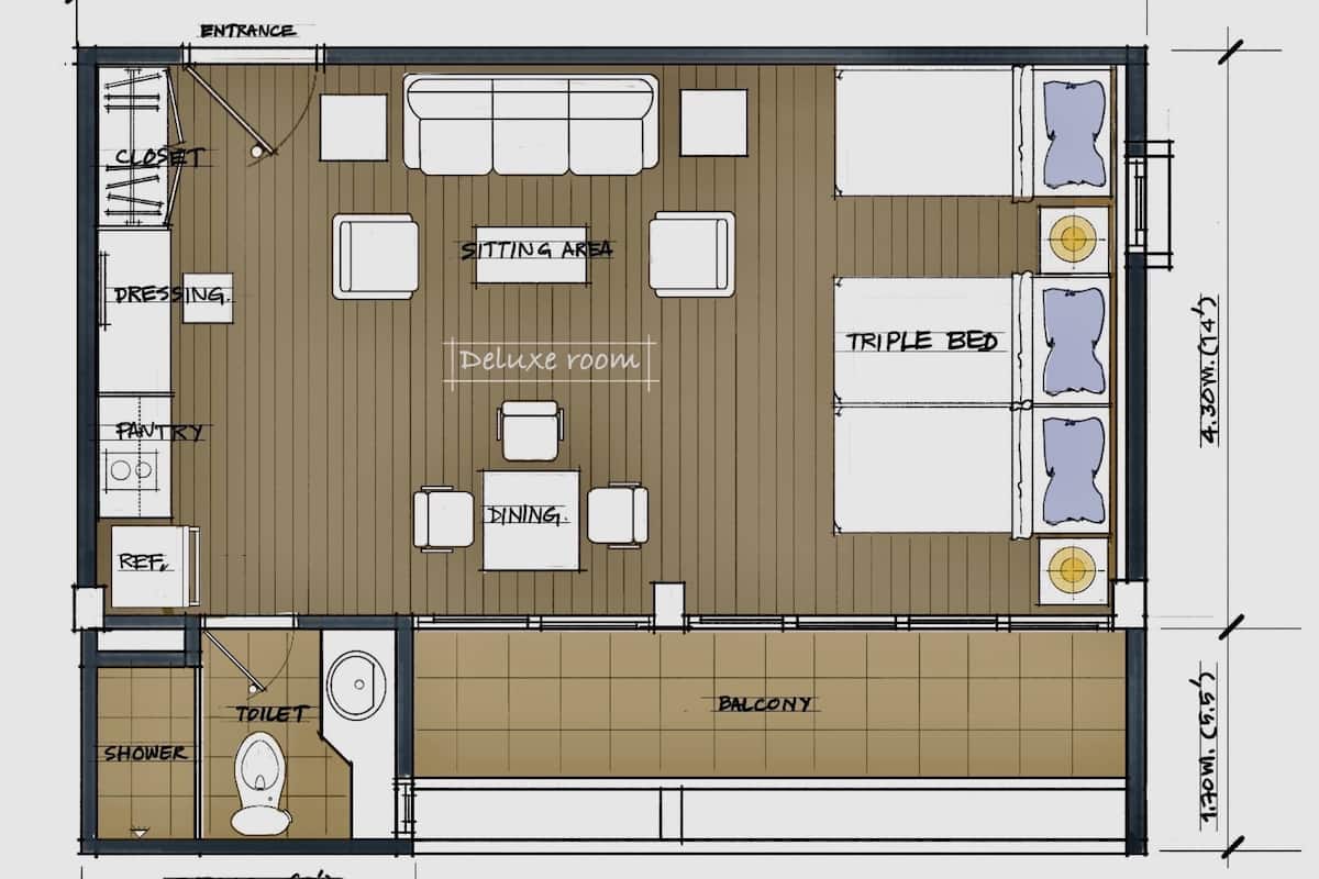 Quarto luxo | Escrivaninha, quartos à prova de som, ferros/tábuas de passar roupa