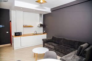 Deluxe Apartment, 1 Bedroom | Minibar, desk, laptop workspace, soundproofing - Arc Hotel Tirana (Kashar)