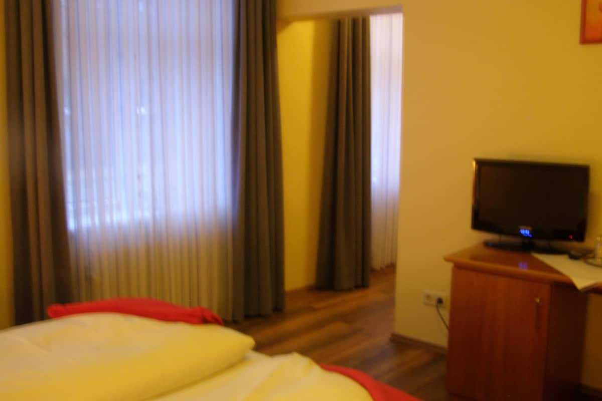 standard double room, 1 king bed, park view | hypo-allergenic bedding, in-room safe, desk, cots/infant beds