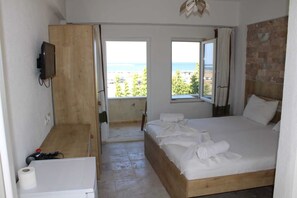 Double or Twin Room, Sea View | Free WiFi, bed sheets - Gokceada Batihan Hotel (Gökçeada)
