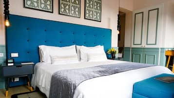 Ropa de cama de alta calidad y minibar