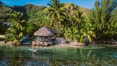 Moorea Sunset Villa frente al mar - Villa de lujo de la Polinesia