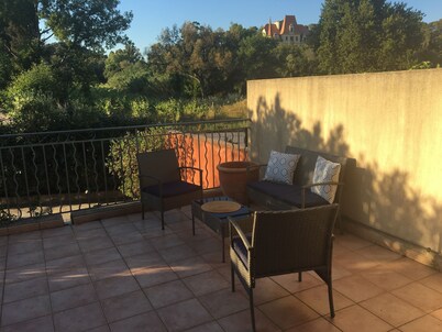 Beautiful luxury apartment with garden 250m from the beach, ideal for families