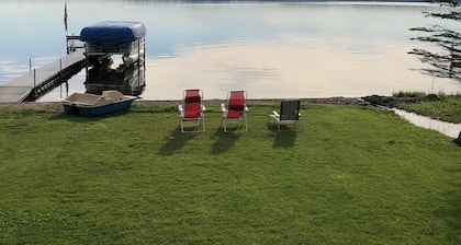 Lake Front Cabin On Sturgeon Lake! Amazing sandy beach for swimming!