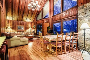 Smart TV, books, stereo