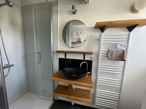 Shower, hair dryer