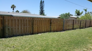 FENCED IN BACK YARD