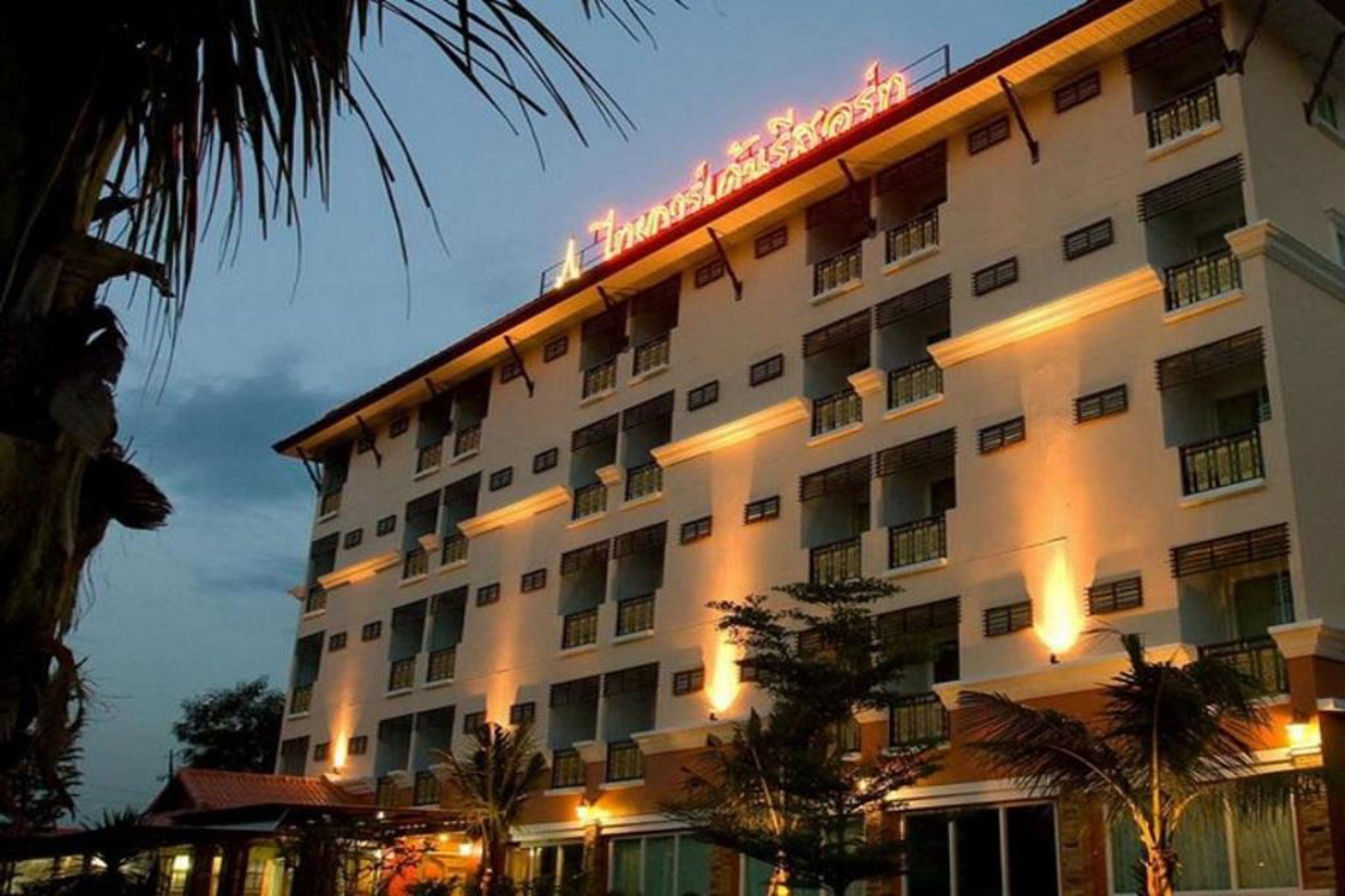 Front of property – evening/night