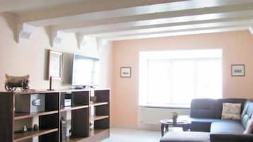 Appartamento City, bagno privato, vista città (8) | Area soggiorno
