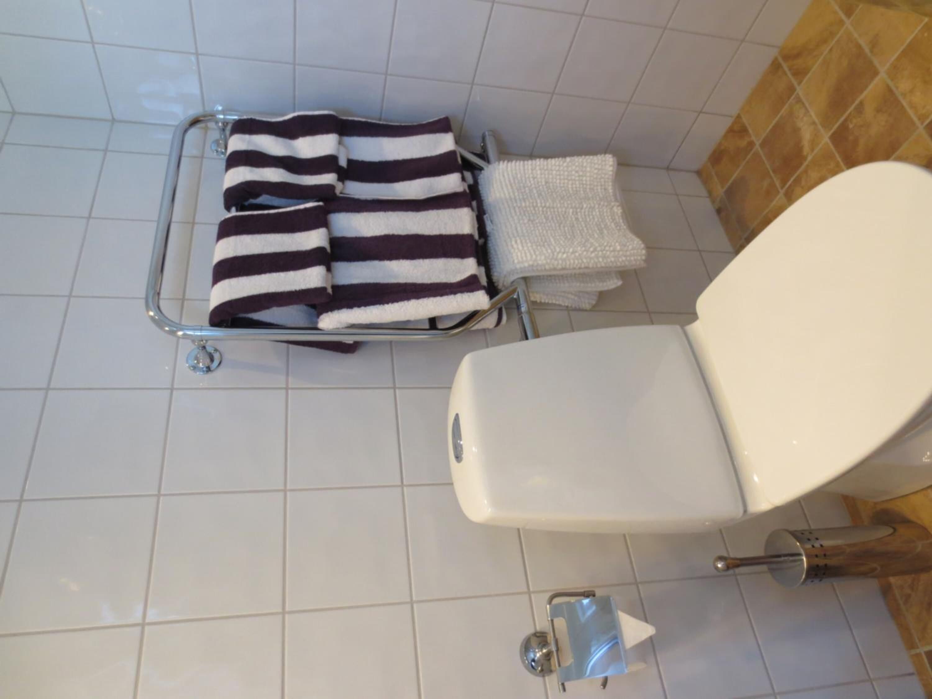 shower, hydromassage showerhead, free toiletries, hair dryer