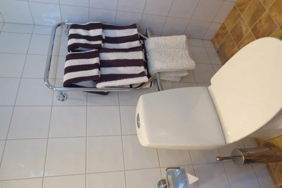 shower, hydromassage showerhead, free toiletries, hair dryer