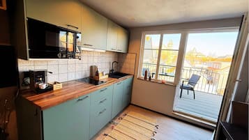 Superior-Apartment, eigenes Bad (Komfort-Suite (3P)) | Eigene Küche