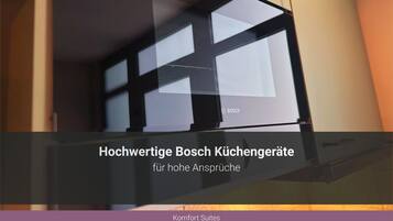 Appartement Supérieur, salle de bains privée (Komfort-Suite (3P)) | Cuisine privée