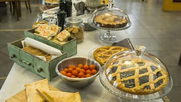 Daily buffet breakfast (EUR 13 per person)