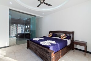 Design Villa, Multiple Beds, Balcony, Pool View | View from room