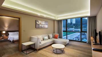 Ropa de cama de alta calidad y minibar