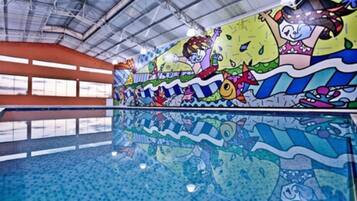 Indoor pool, outdoor pool