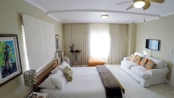 Sea Facing Room | Minibar, in-room safe, laptop workspace, iron/ironing board (on request)