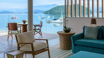套房, 海景 (Fasano) | 客房內保險箱、免費無線上網、床單