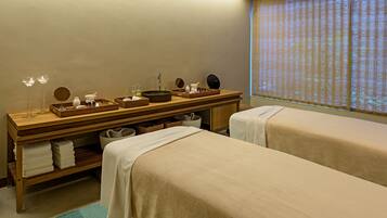 Couples treatment rooms, body treatments, hot stone massages