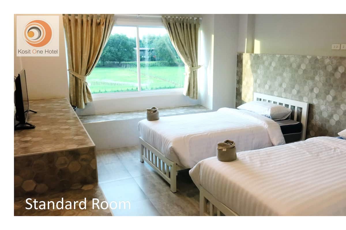 standard twin room, 2 single beds, hill view | desk, blackout curtains, free wifi