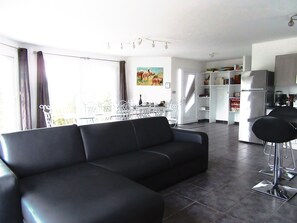 TV, DVD player, books