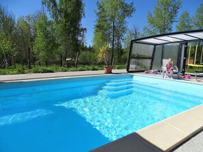 Indoor pool, outdoor pool