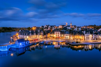 A fisherman's house nestled in the picturesque Saint Goustan port.