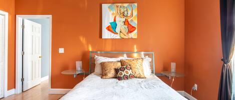 1 間睡房、熨斗/熨衫板、免費 Wi-Fi、床單