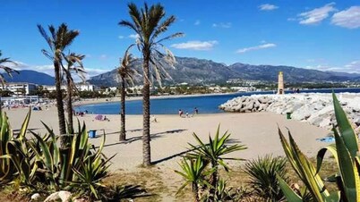 Marbella area, apartment for 6 people, 500m from the beach and amenities