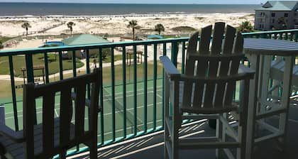 BEACH FRONT Ft Morgan, 2BR, 2BA, huge balcony! CHAIRS UMBRELLA included, laundry