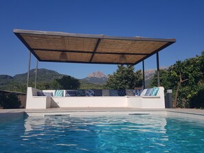Outdoor pool - CHARMING FINCA, SOLLER, SPLENDID VIEW, BRAND NEW POOL, ORCHARD, QUIET (Soller)