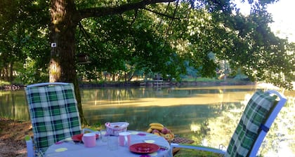 CHALET ruhiger Wald, Wiese und Fischteich - südlich des Haut-Rhin -