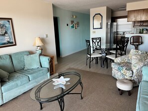 TV, DVD player, books, video library - Beach view condo, serene view of East Pass, walk to beach on Holiday Isle (Destin)