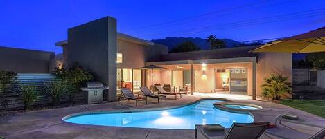 A heated pool