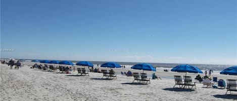 Beach nearby, sun-loungers