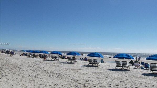 Beach nearby, sun-loungers