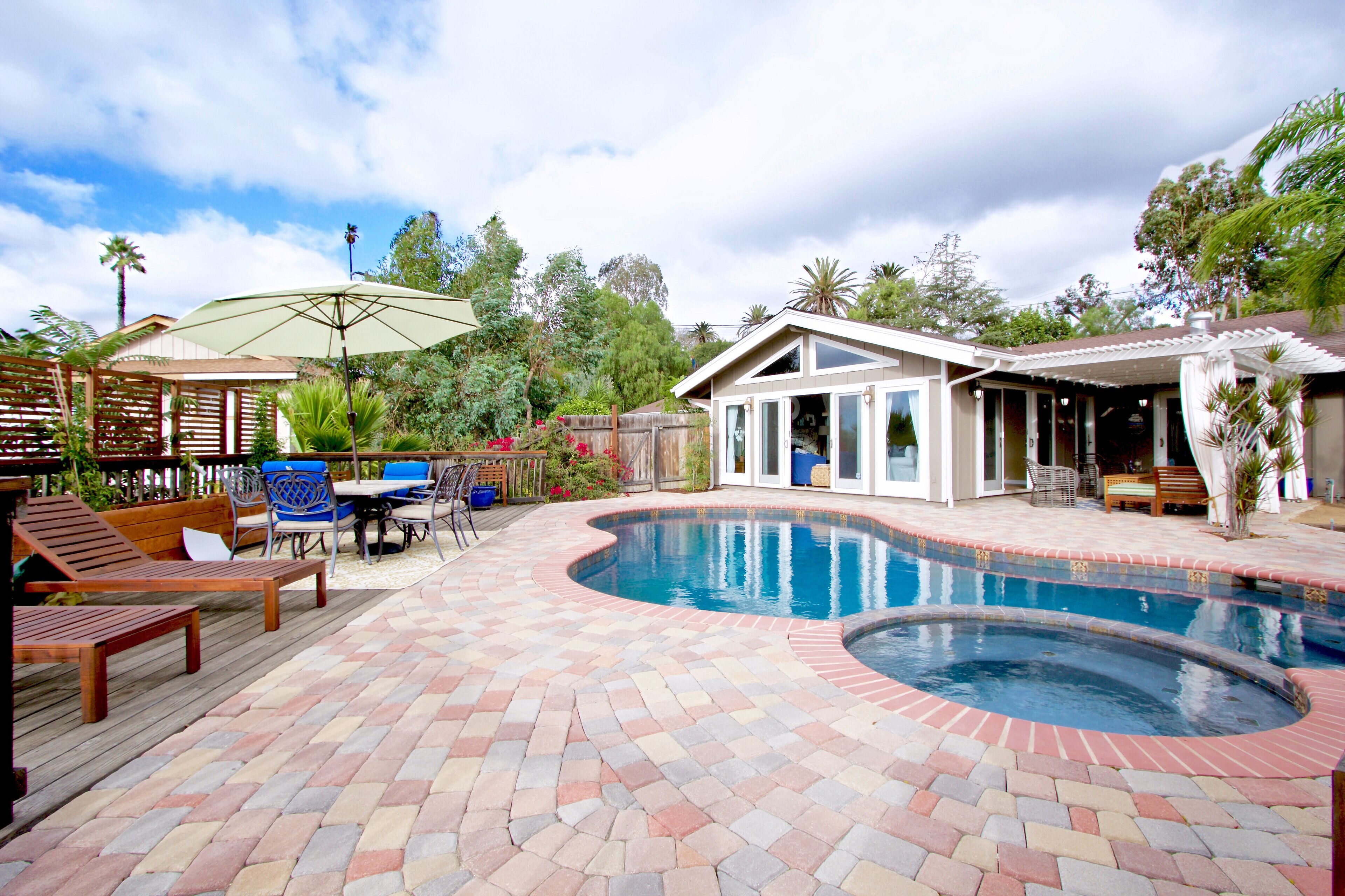 屋外プール、温水プール