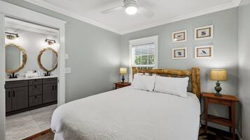2 bedrooms, iron/ironing board, travel crib, WiFi (free)