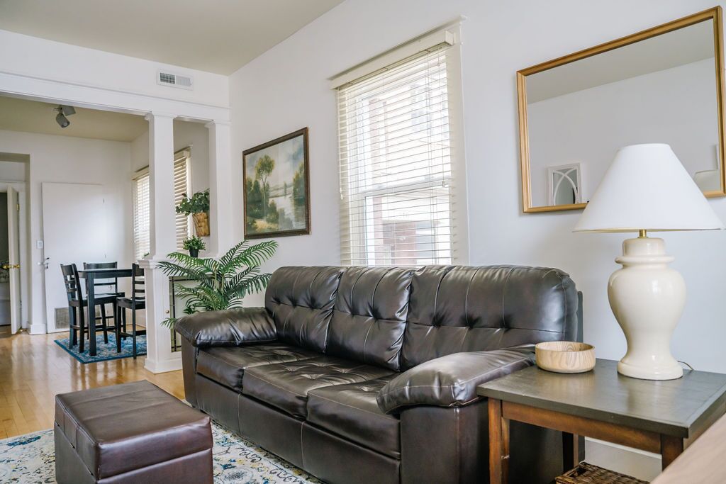 TV, DVD player, video library