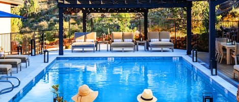 Una piscina riscaldata