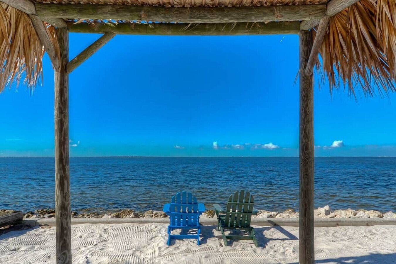Vlak bij het strand