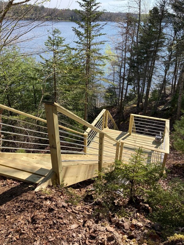 Property grounds - Rhumb Line, Very Private! Oceanfront, great location in Surry, ME (Surry)